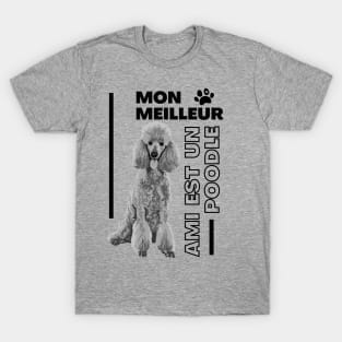 Mon Meilleur Ami Est Un Poodle T-Shirt